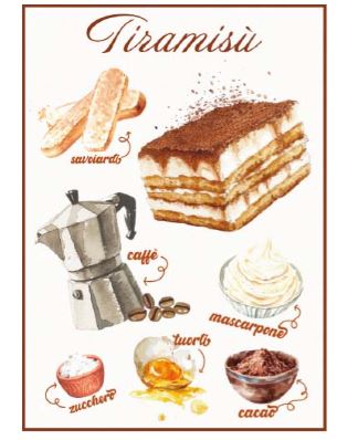 S&G Strofinaccio Cake dolci 50x70 stampa digitale