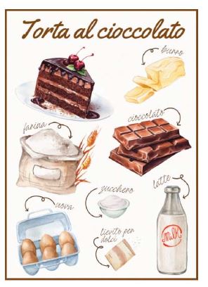 S&G Strofinaccio Cake dolci 50x70 stampa digitale