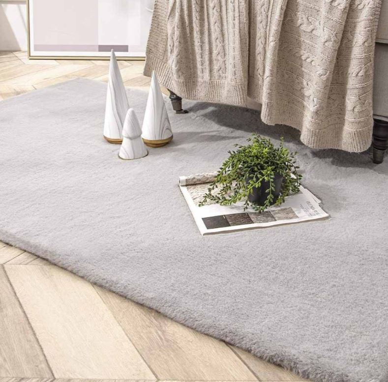 S&G Tappeto Eva 60x110 in ecopellicia Perla