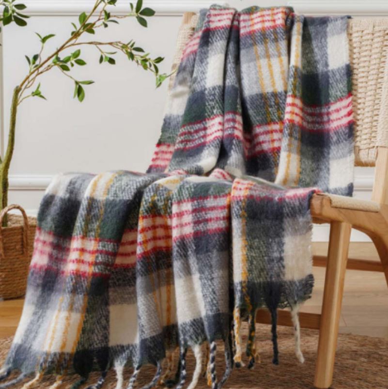 S&G Plaid pile Sweet scozzese Tortora