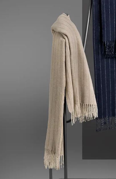 SOMMA Plaid lana Tailor 130x190 frange inlcuse Corda