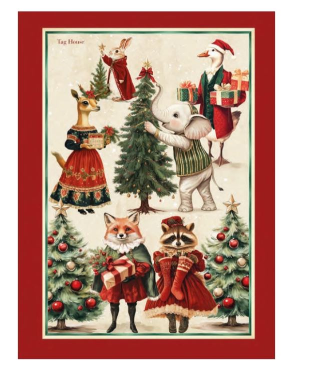 TAG HOUSE Strofinaccio Happy christmas 58x80