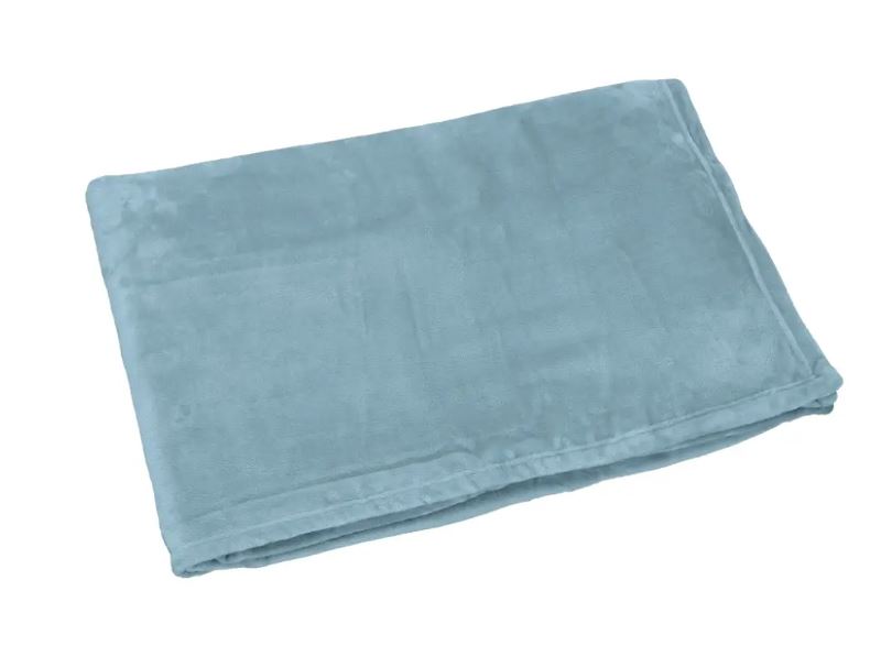 VALLESUSA Plaid pile Flannel maxi 200x230 Oltremare