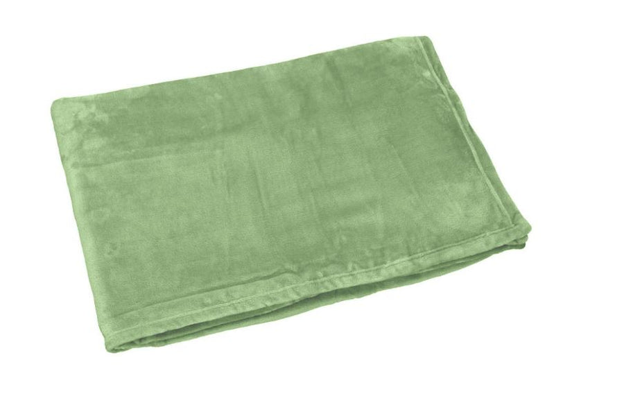 VALLESUSA Plaid pile Flannel maxi 200x230 Pistacchio Matrimoniale