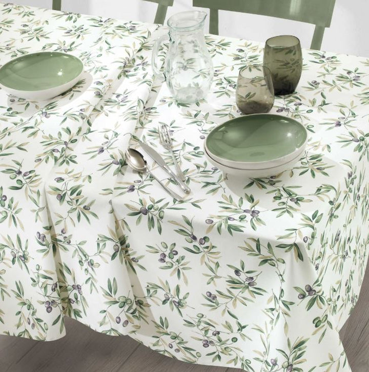 VALLESUSA Tovaglia Olive 150x270 Oliva Rettangolare