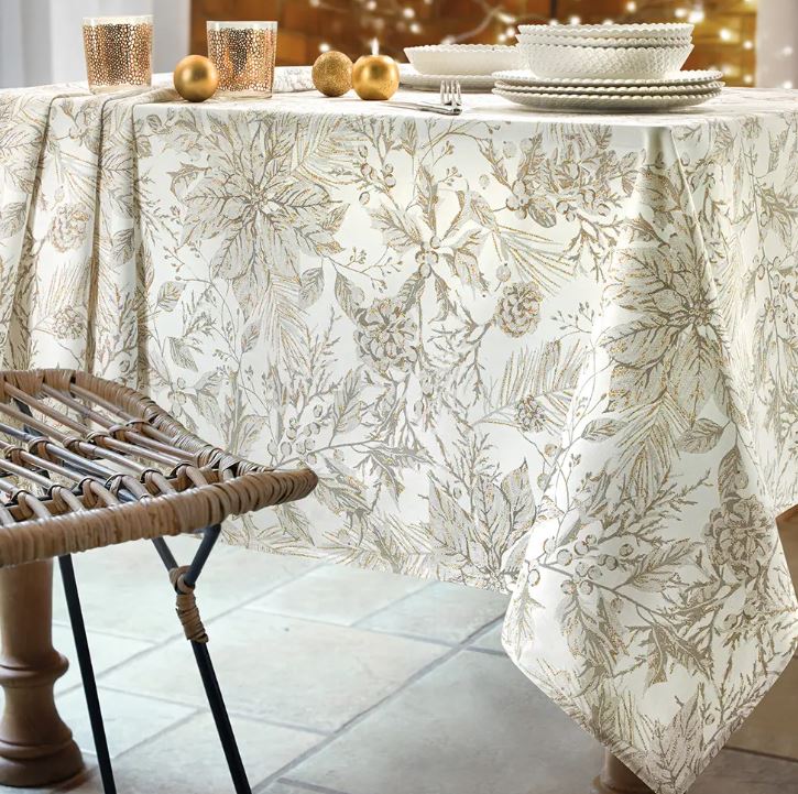 VALLESUSA Tovaglia Lumiere 150x360 Oro Rettangolare