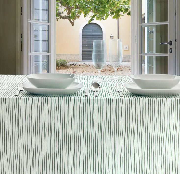 VALLESUSA Tovaglia Waves 150x220 Abete Rettangolare