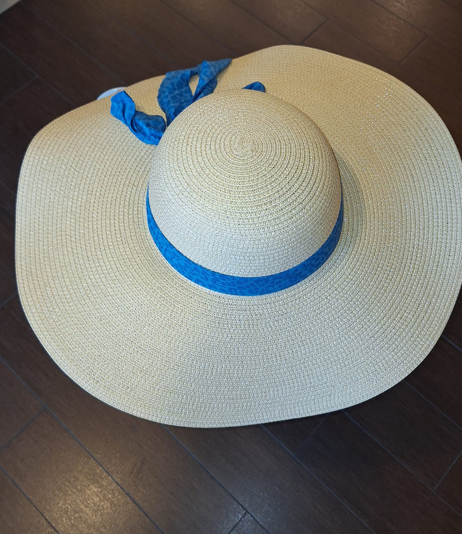 NOIDINOTTE Cappello spiaggia cappello con fascia Blu