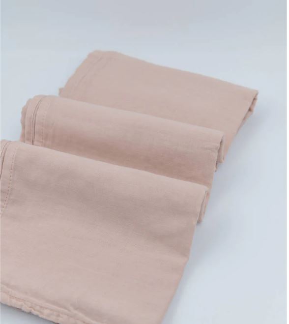 BAMBOOM Mussola neonato Swaddle muslin multiuso 3 pezzi 70x70 sophie Pink