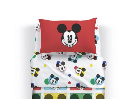 CALEFFI DISNEY Completo letto bimbo Mickey colors Unica Singolo