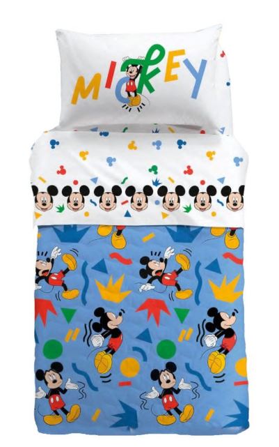 CALEFFI DISNEY Copriletto trapuntato bimbo Mickey colors Unica Singolo