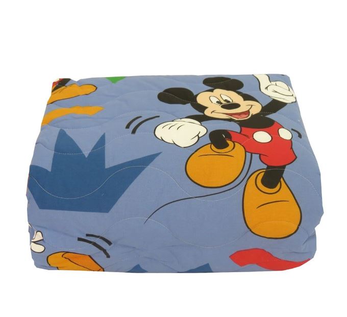 CALEFFI DISNEY Copriletto trapuntato bimbo Mickey colors Unica Singolo