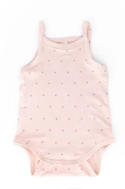 BAMBOOM Body Floweras canottiera spallina sottile Rosa
