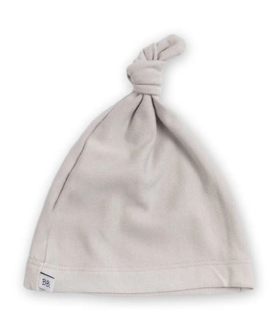BAMBOOM Cappellino nascita Pure neonato con nodo Pure Sabbia