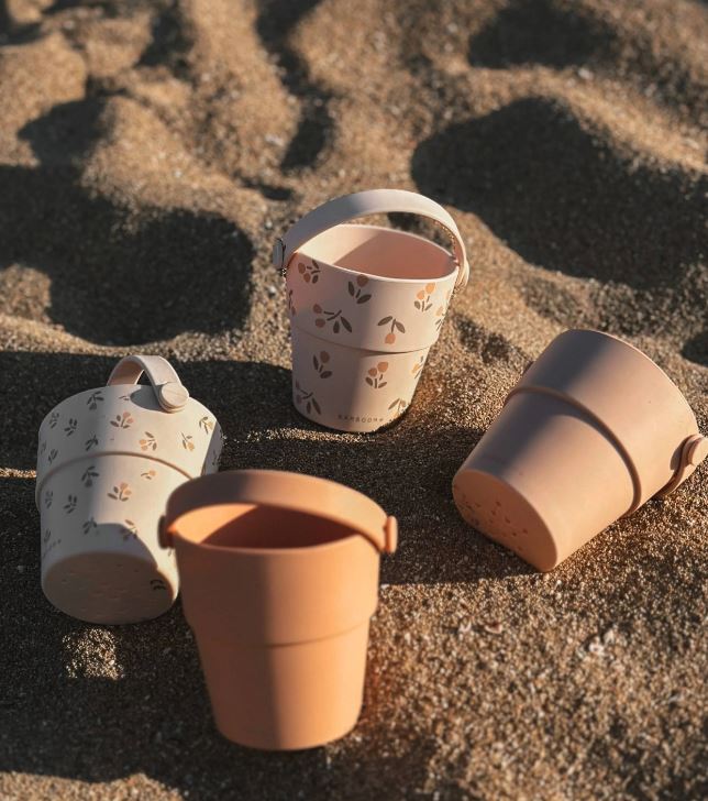 BAMBOOM Giochi spiaggia bimbi Secchiello per mare Tulips