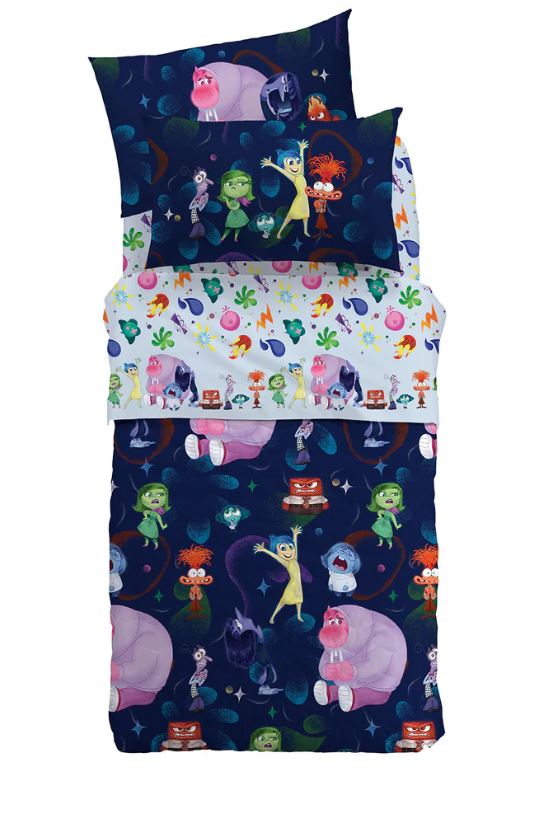 CALEFFI DISNEY Copriletto trapuntato bimbo Inside out 2 Unica Singolo