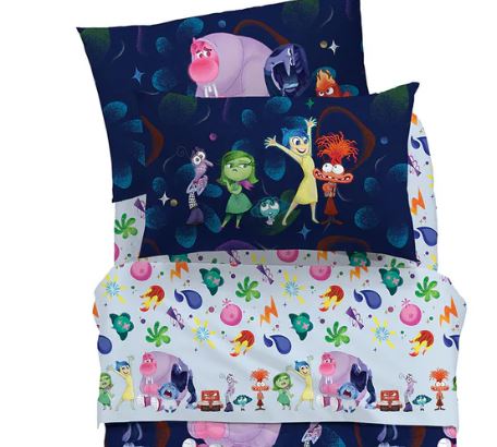 CALEFFI DISNEY Completo letto bimbo Inside out 2 Unica Singolo