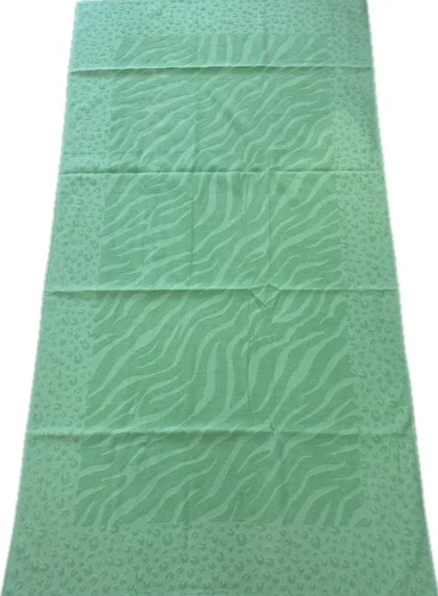 CARRARA Telo mare microspugna Eden island 95x180 Verde Rettangolare