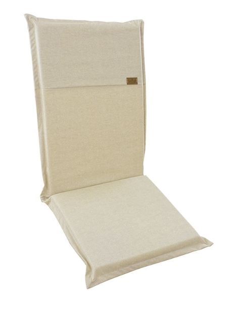 COTTON&COLOR Cuscini giardino Tinta unita spalla bassa eco misura 90x50x4,5 cm Beige
