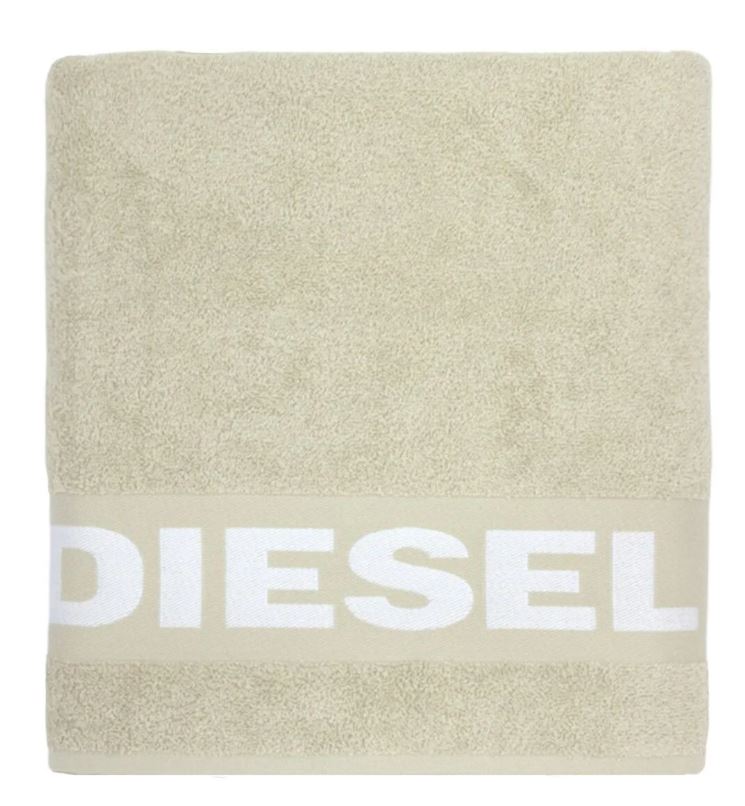 DIESEL Telo mare spugna Logo 100x180 Beige