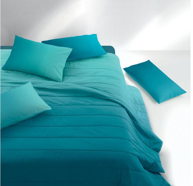 GABEL Copriletto trapuntato Di piu color emotion 260x265 Blu ottanio Matrimoniale