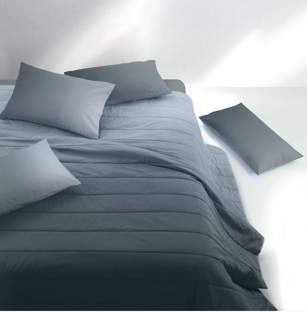 GABEL Copriletto trapuntato Di piu color emotion 260x265 Nebbia