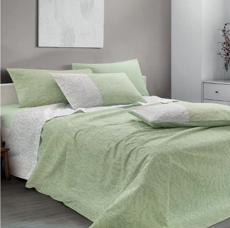 GABEL Completo lenzuolo copriletto Ramage 240x280 Canarino Matrimoniale