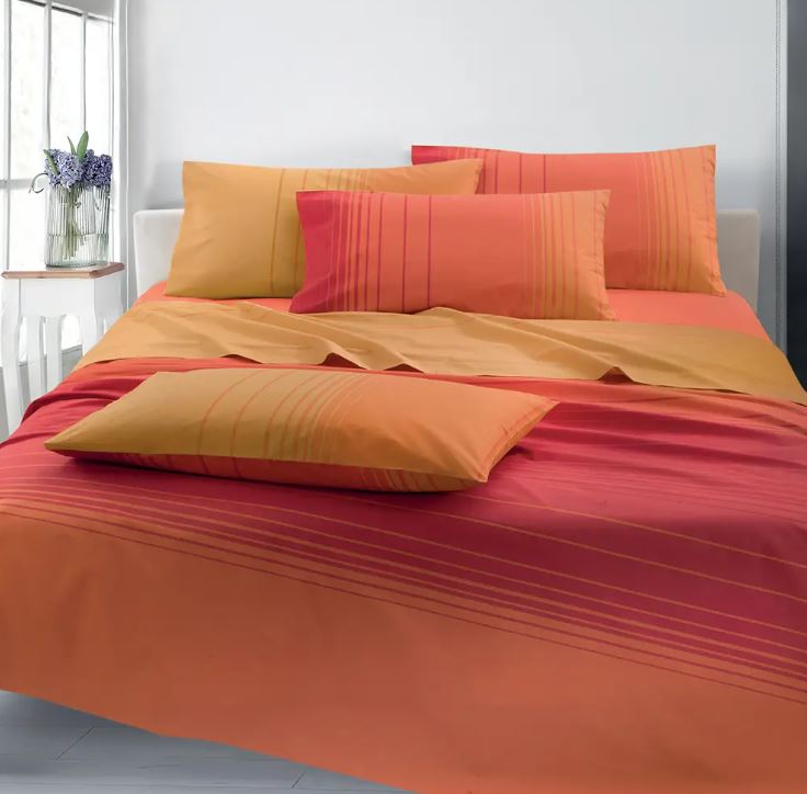 GABEL Completo lenzuolo copriletto Linhas 240x280 Tramonto Matrimoniale