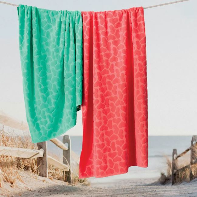 PRETTI Telo mare Batticuore Roseto