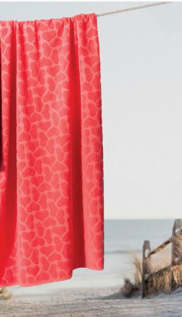 PRETTI Telo mare Batticuore Roseto
