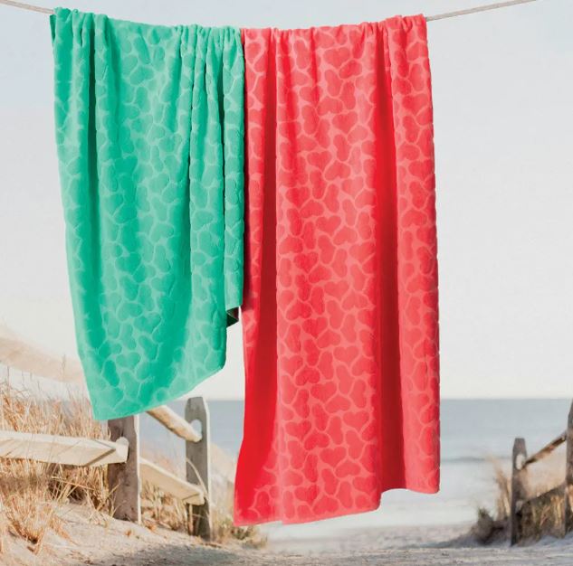 PRETTI Telo mare Batticuore Nero