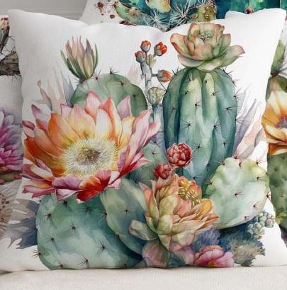 S&G Cuscino arredo Cactus 45x45 Mulicolor