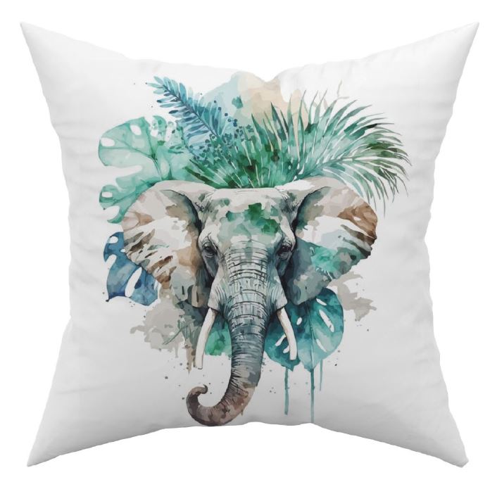 S&G Cuscino arredo Safari 45x45 Elephant