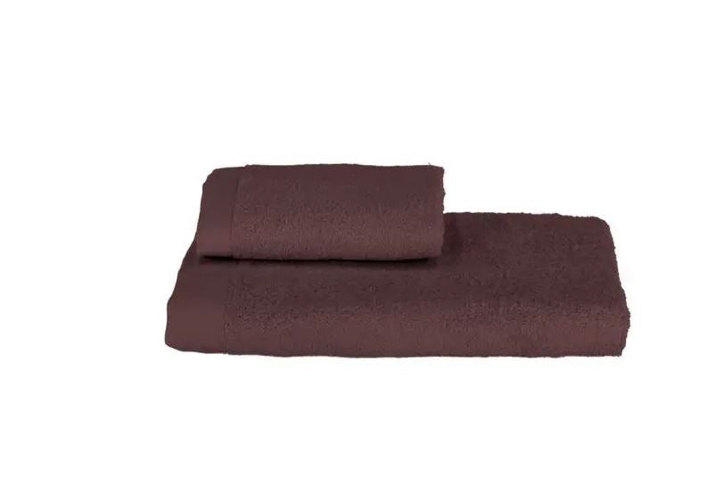 SOMMA Set 1+1 asciugamano Origami viso+ospite Marrone