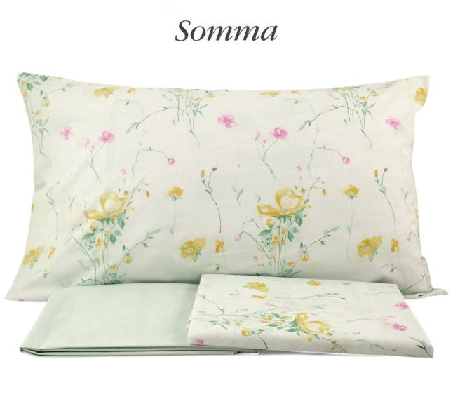 SOMMA Completo lenzuolo copriletto Eva 250x290 Ambra Matrimoniale