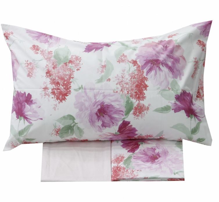 SOMMA Completo lenzuolo copriletto Delice 250x290 Ibisco Matrimoniale