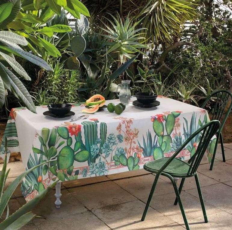 VALLESUSA Tovaglia antimacchia Frida 150x270 Estate Rettangolare
