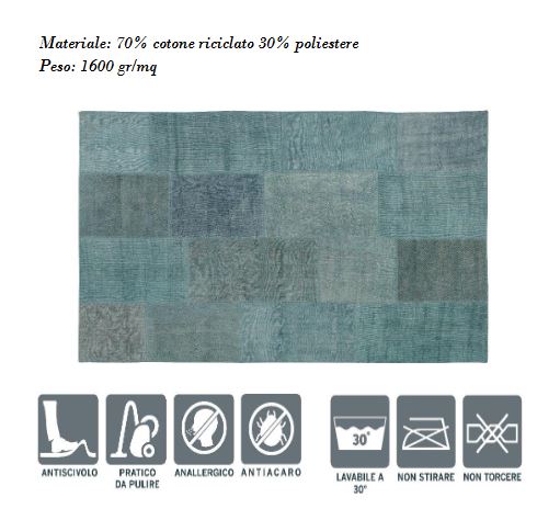 WMD Tappeto Ambiente 76x150 Menta