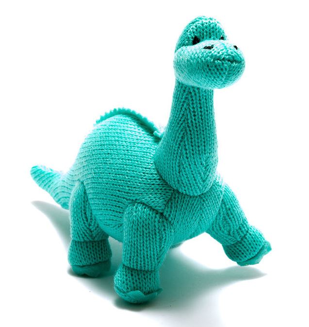 BEST YEARS Peluche diplodocus dinosauro small Turchese