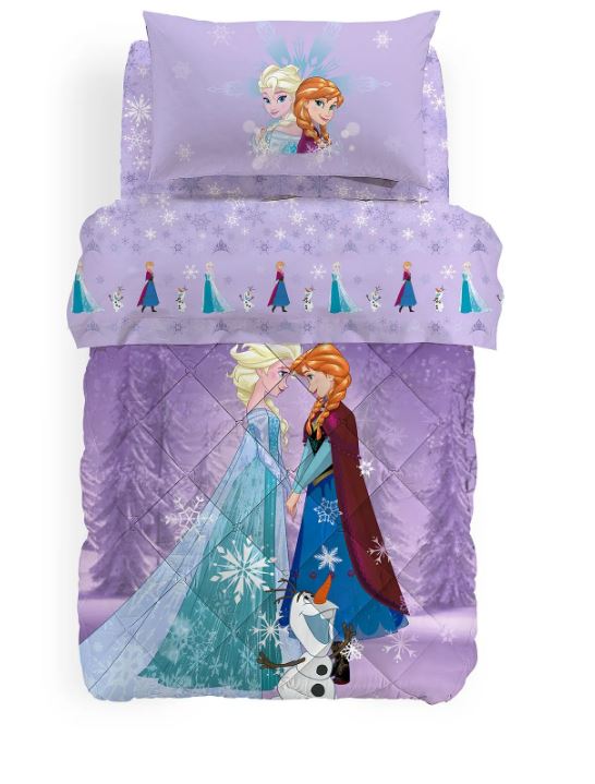 CALEFFI DISNEY Trapunta bimbo Frozen love piazzata Unica Singolo