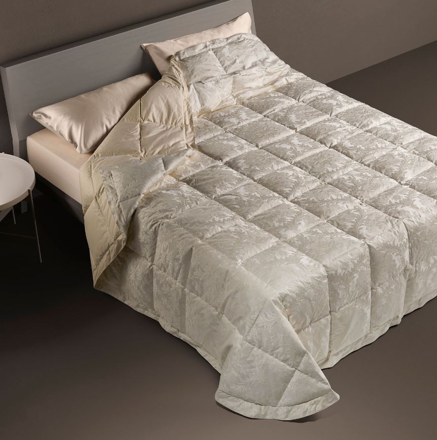 DAUNENSTEP Trapunta in piuma Bellapiuma classic winter 270x260 Grigio Matrimoniale