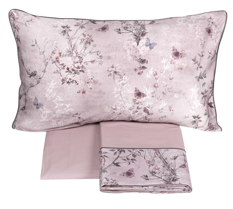 FAZZINI Completo letto Pigmenti Rosa Matrimoniale