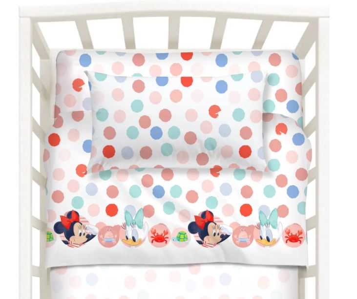 CALEFFI DISNEY Completo letto bimbo baby minnie Unica Lettino con sbarre