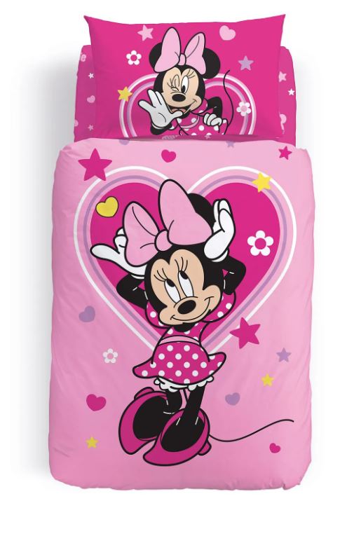 CALEFFI DISNEY Completo copripiumone bimbo Minnie trend piazzato Unica Singolo