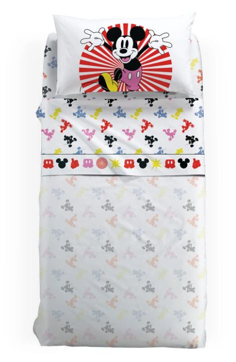 CALEFFI DISNEY Completo letto bimbo Michey fantasy Unica Singolo