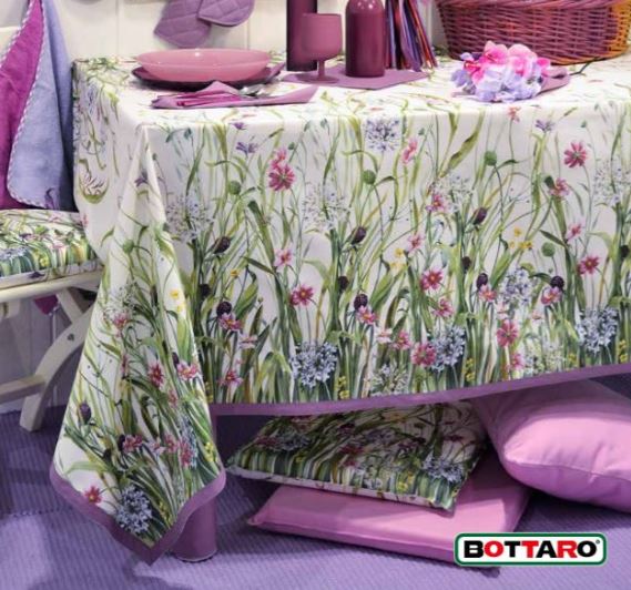 BOTTARO Tovaglia Tanja 140x180 panama Lavanda Rettangolare