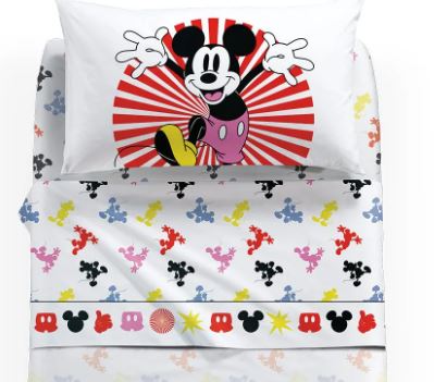 CALEFFI DISNEY Completo letto bimbo Michey fantasy Unica Singolo